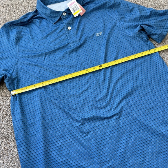 NEW w Tags Vineyard Vines Blue Polo Shirt Men’s Medium - Picture 5 of 6